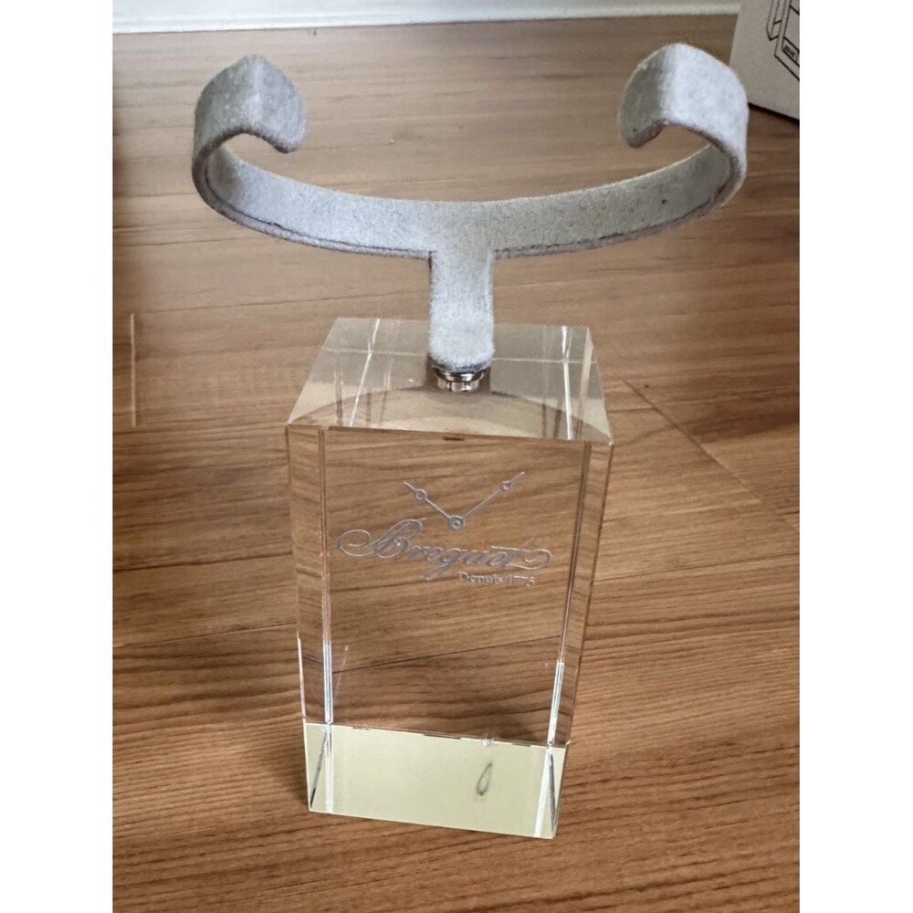 New Breguet Watch  Store Display Lucite Stand Prop Clear W/hook & Mirror large